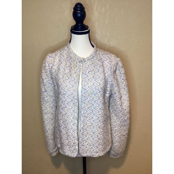 Donnkenny Jackets & Blazers - Vintage D.K. Gold by donnkenny Ladies Ivory with Pastels Blazer Coat, Size 10